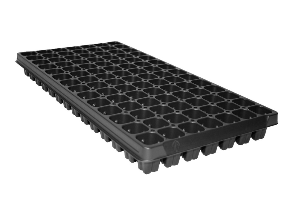 5 Standard Plug Trays 98 Square Cells - Cell Depth 2" by T.O. Plastics