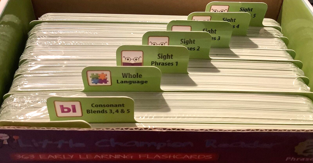 Little Champion Reader - Level 2 / Phrases - 363 Early Learning Flashcards