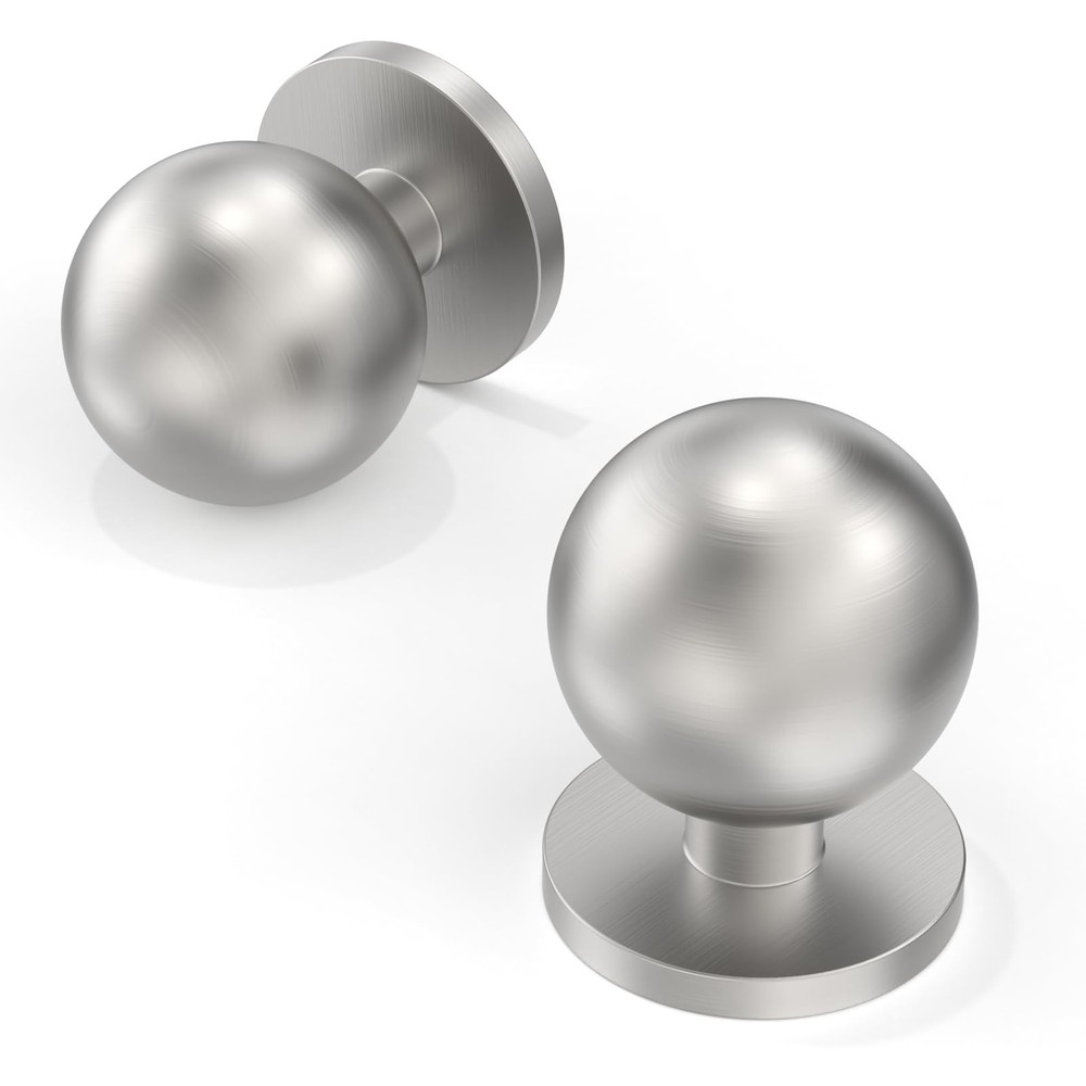 10 Pack Brushed Satin Nickel Kitchen Cabinet Knobs 1 Inch(25mm) Cabinet Pulls...