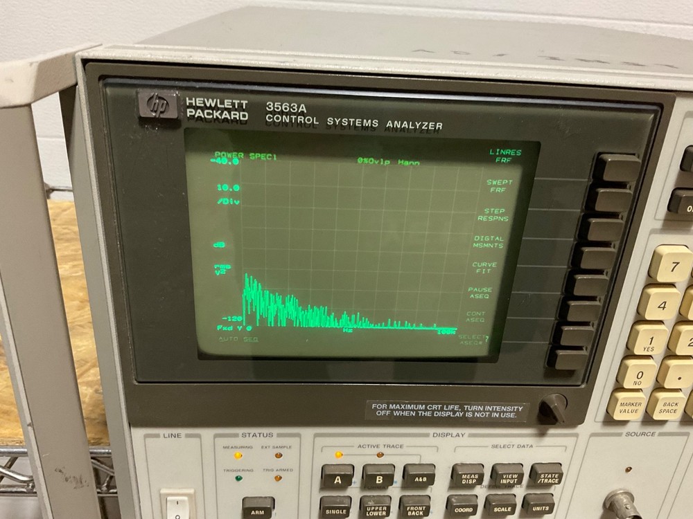 Agilent Hewlett Packard HP 3563A Control System Analyzer