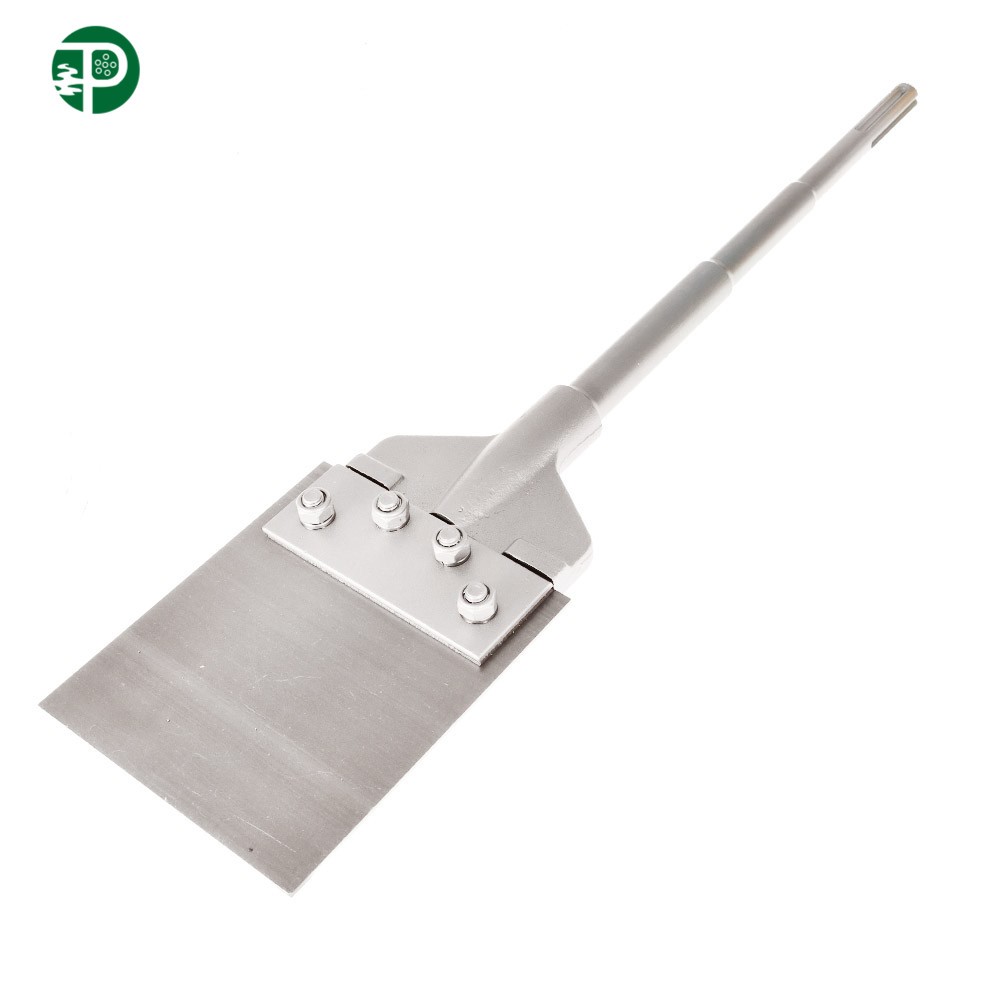 6" × 25" SDS Max Floor Scraper 6” Wide Tile Removal Bit & Heavy Duty Blade