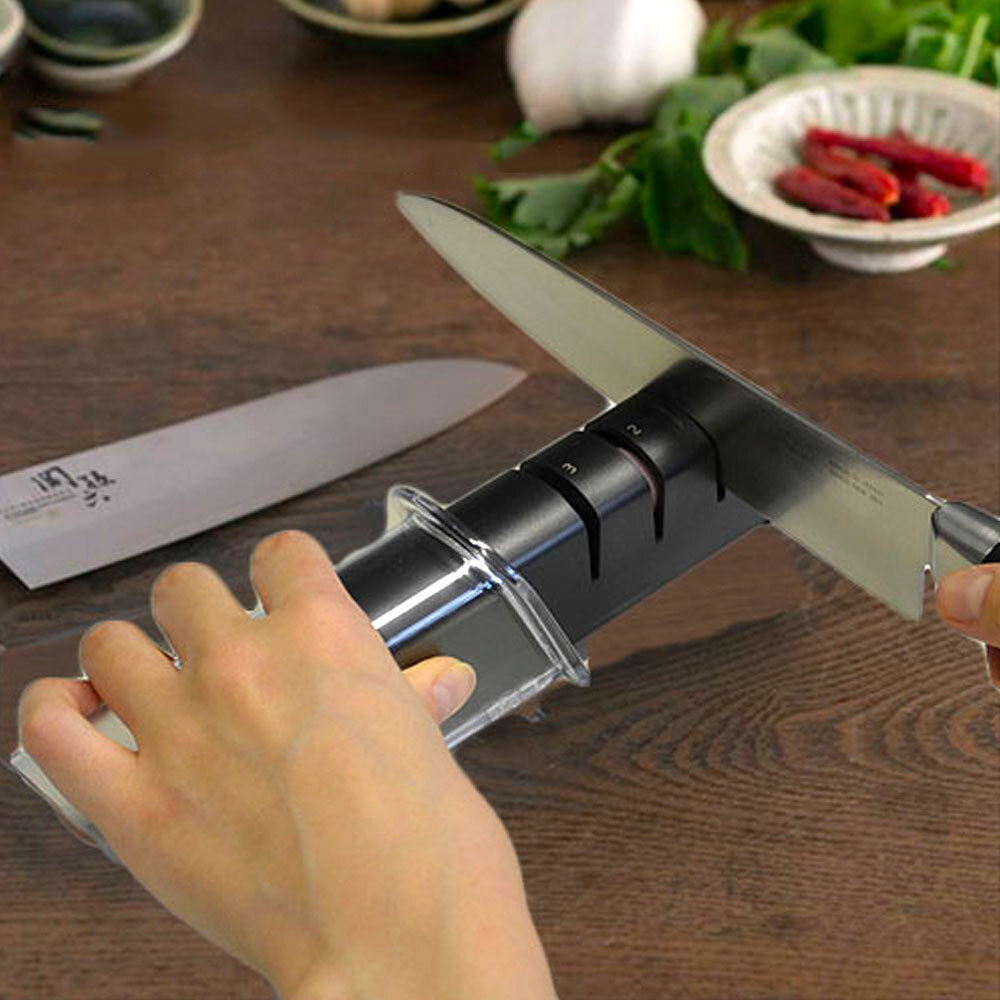 Kai Diamond & Ceramic 3 Stage Pull-Through Knife Sharpener