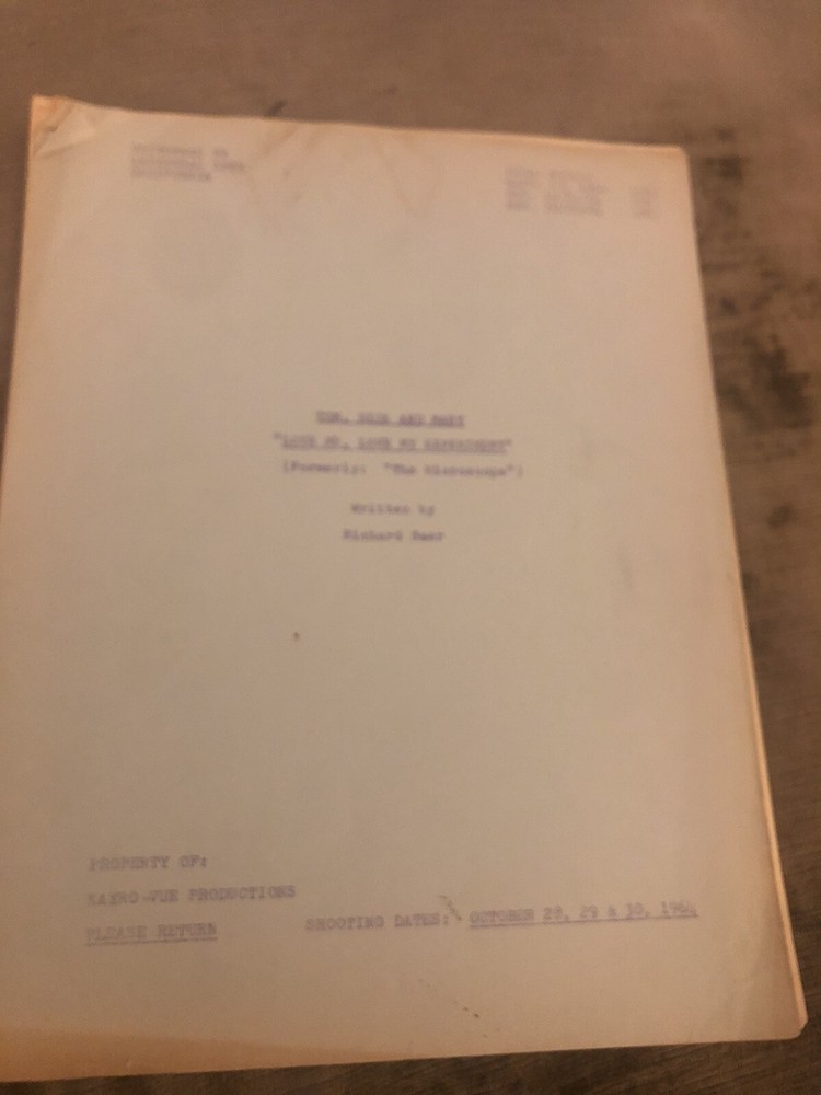 TOM, DICK and Harry Vintage TV SCRIPT