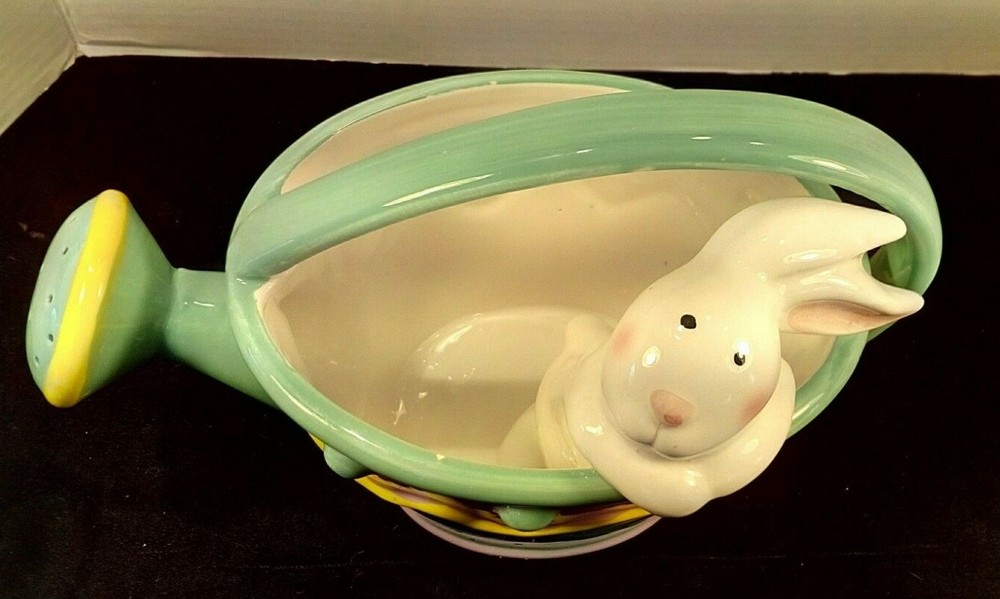 Easter Bunny Planter & Watering Pot Colorful & Cute
