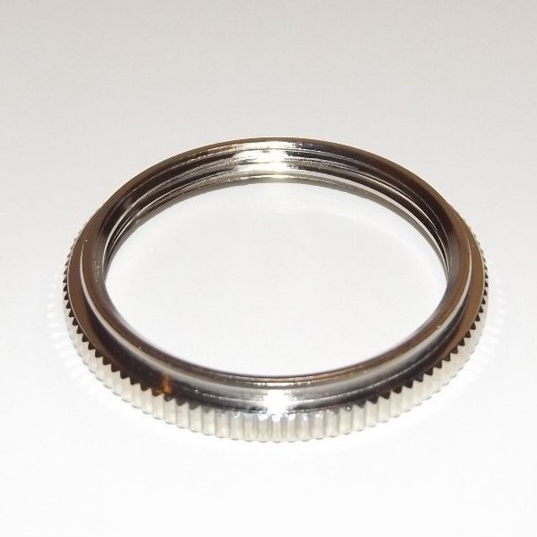 NICKEL PLATED SOLID BRASS UNO RING FOR UNO THREADED SOCKETS LAMP PART 40295NJB