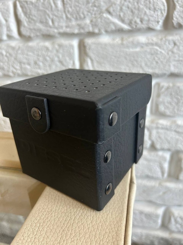 Diesel leather watch box black