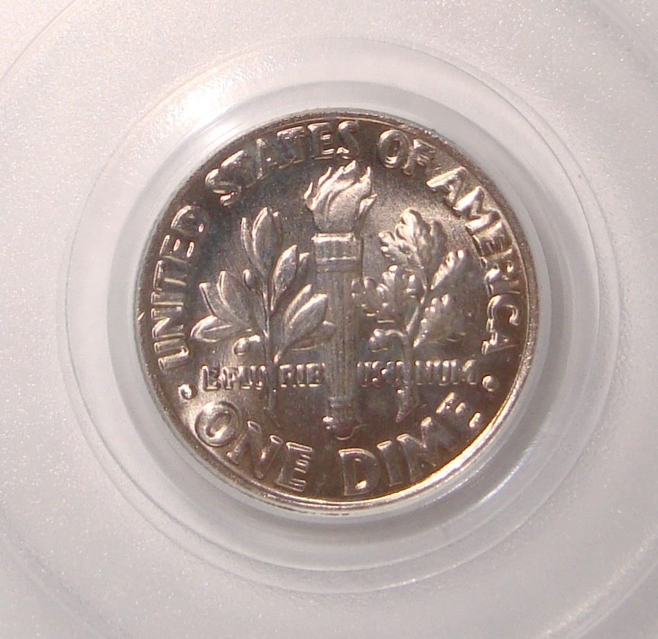 1982 No P Mintmark Roosevelt Dime Error, Strong Strike PCGS MS65 FB