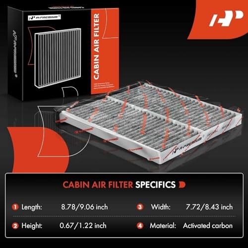 3-PC Cabin Air Filter with Activated Carbon Compatible with Mazda Vehicles -
