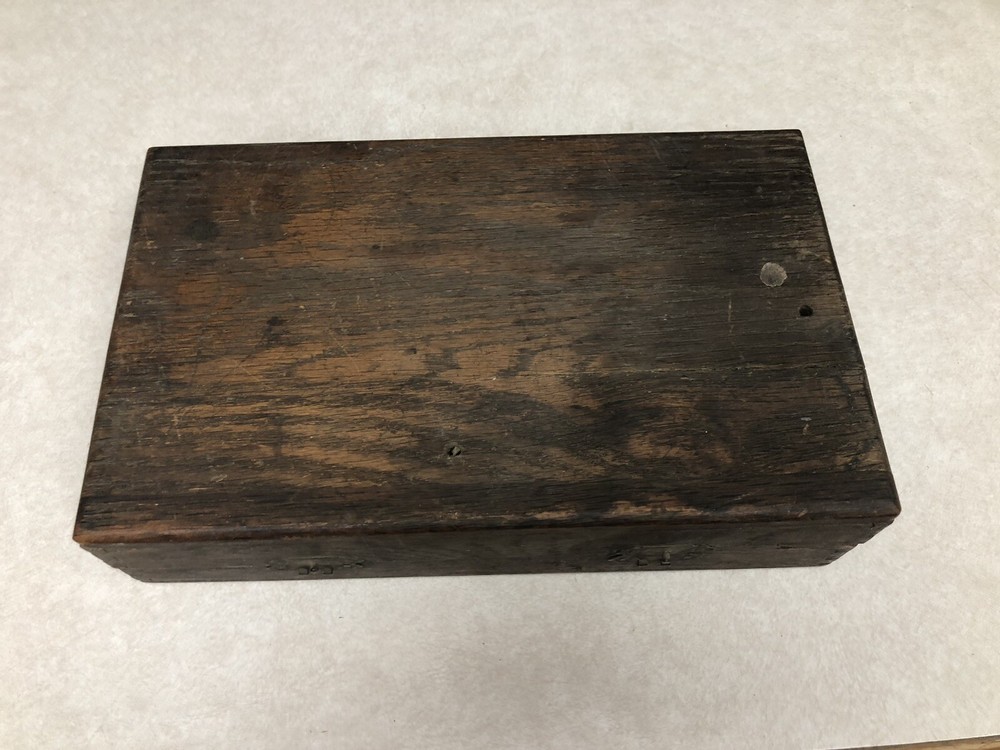 8 Antique Vintage Irwin Auger Bits Oak Case Box