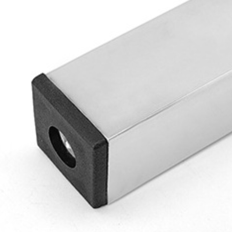 4Pcs 1.5"x1.5" Caster Insert with Thread, Square M8 Thread for Furniture