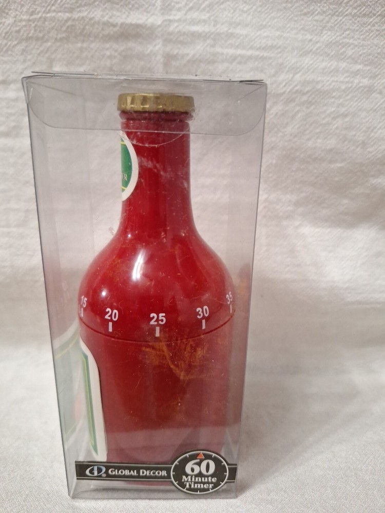 Mechanical Kitchen Timer Tomato Ketchup Design 60 Mins Duration Novelty Timer