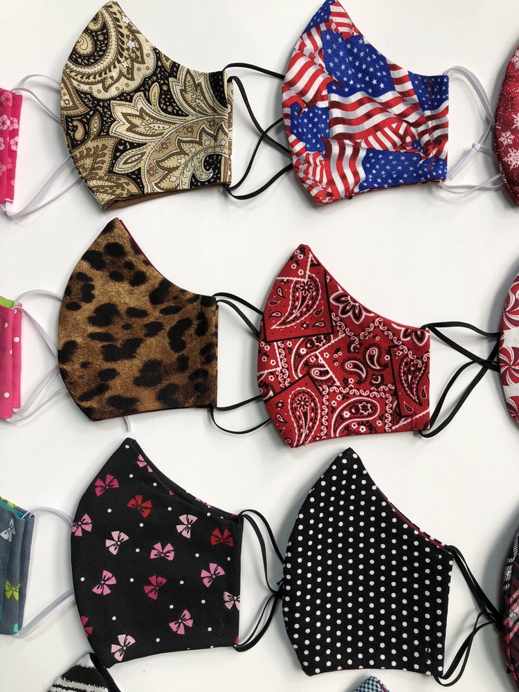 Face Mask, Cotton, 2 Layer Cotton, Prewashed, Handmade, 18 styles, FAST SHIP!