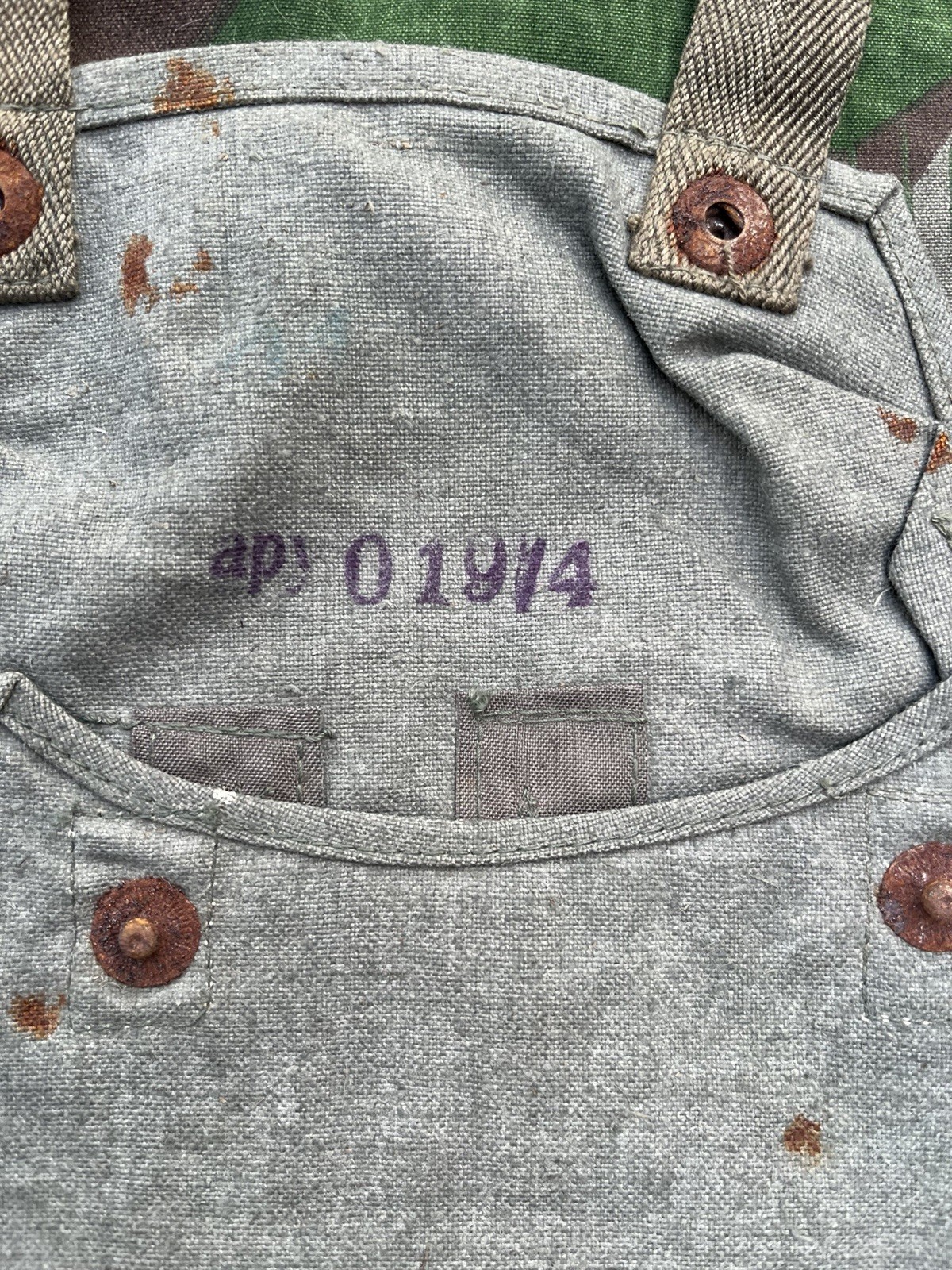 ORIGINAL WWII WW2 German Gas Cape/Gas Sheet Bag Wehrmacht UNISSUED NOS