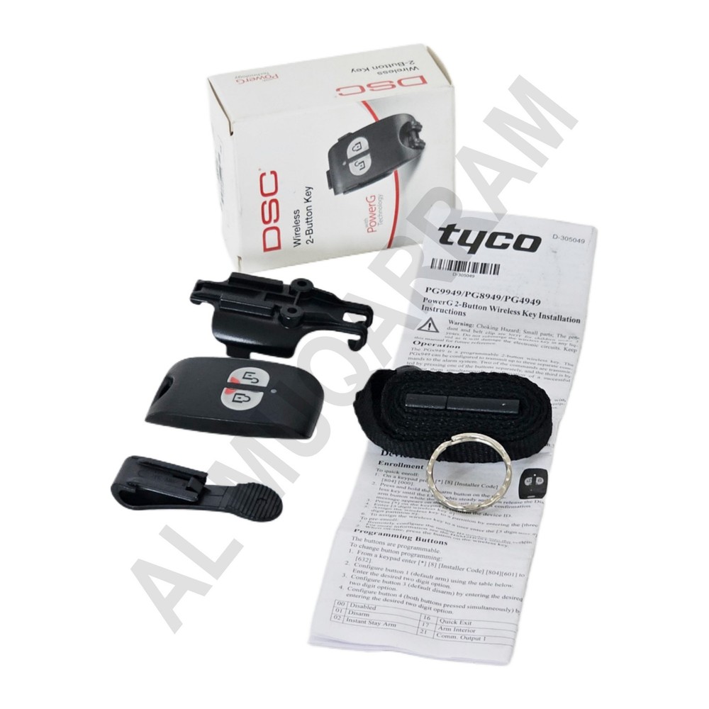 DSC PowerG 2-Button Wireless Key