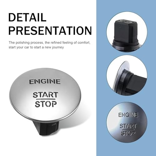 Car Engine Start Stop Button Switch, Push to Start-Stop Button, Ignition