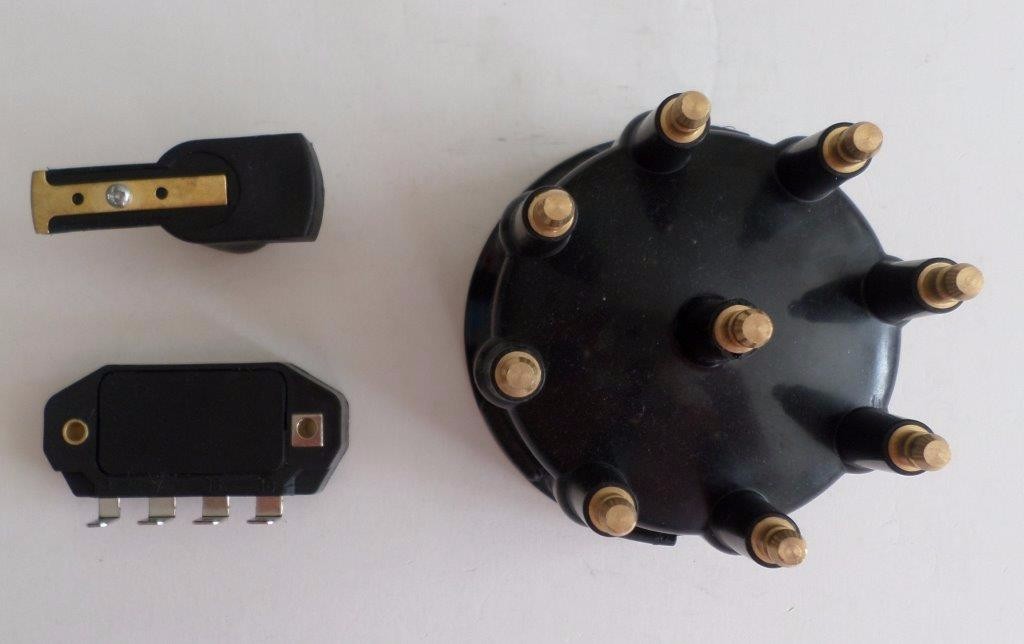 BLACK Ready-To-Run/Small HEI Replacement Distributor Cap,Rotor & module TSP 88.5