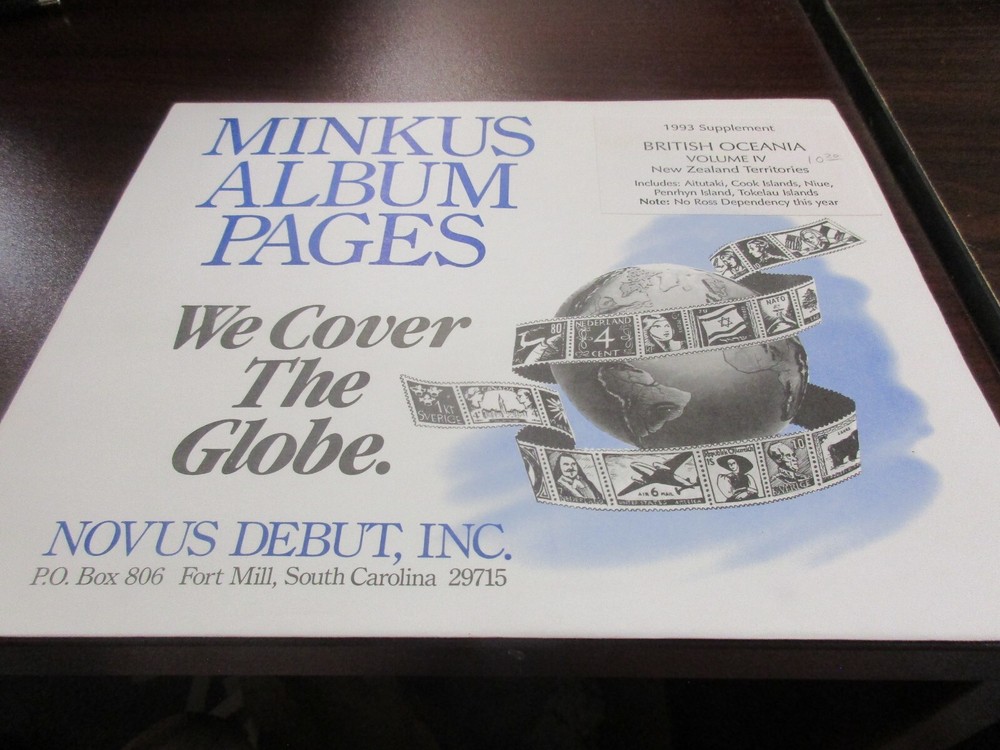 "MINKUS" 1993  SUPPLEMENT  BRITISH OCEANIA VOLUME 4   W/FREE SHIPPING!!!
