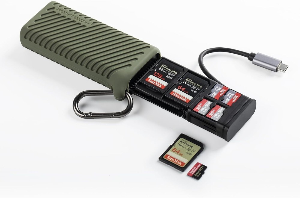 2-in-1 High-Speed SD Card Reader for Action Cameras