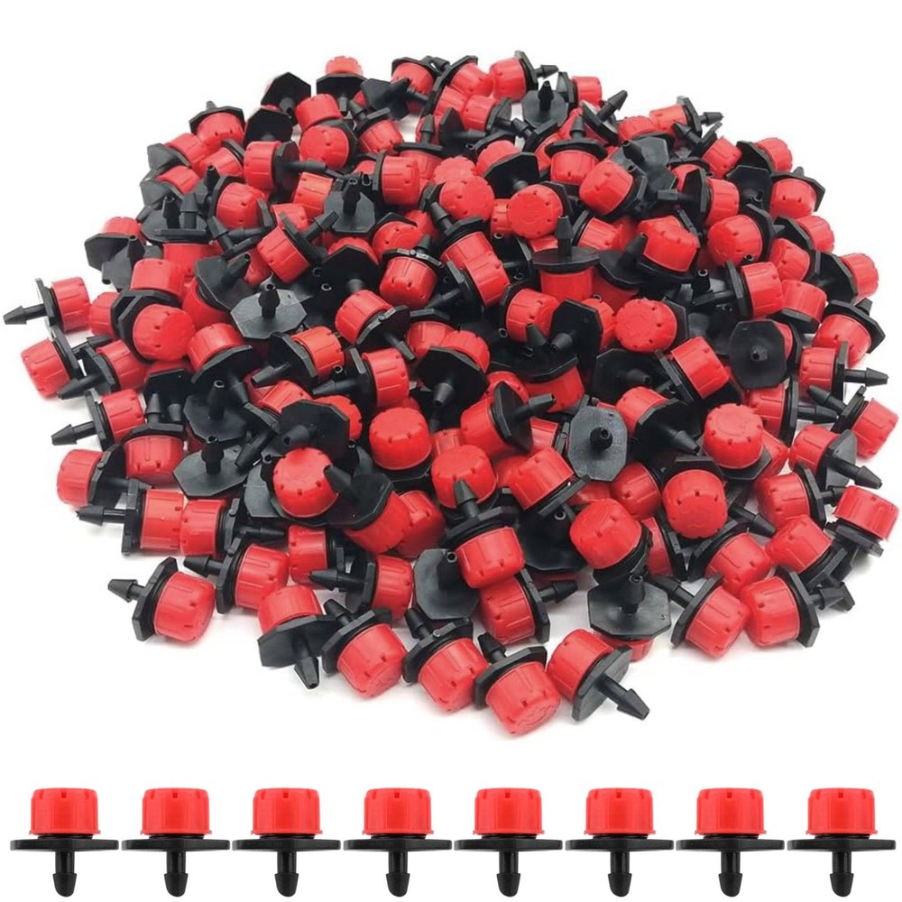 200* Adjustable Drip IrrigationWatering Nozzles Heads Support Automatic Cleaning