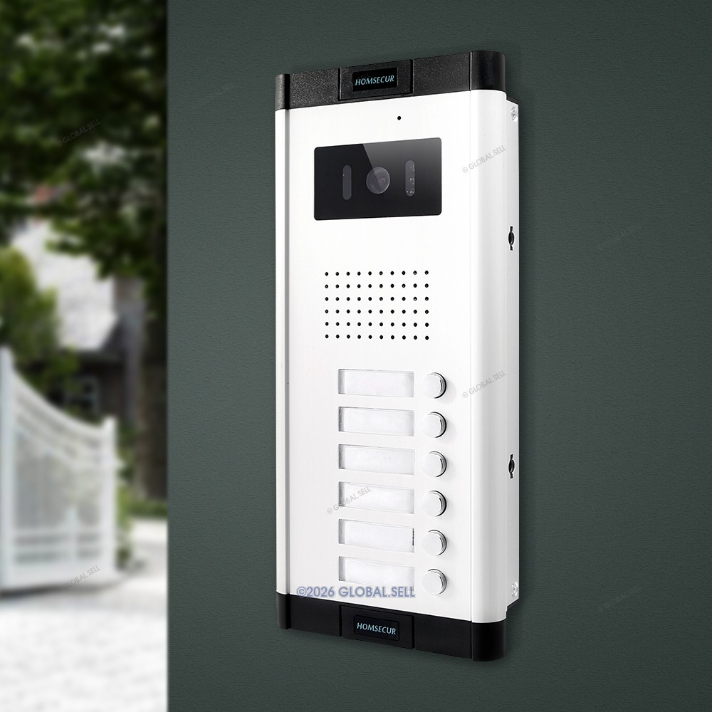 Outdoor Camera Unit for Video Intercom System With Six Separate DoorBell Button