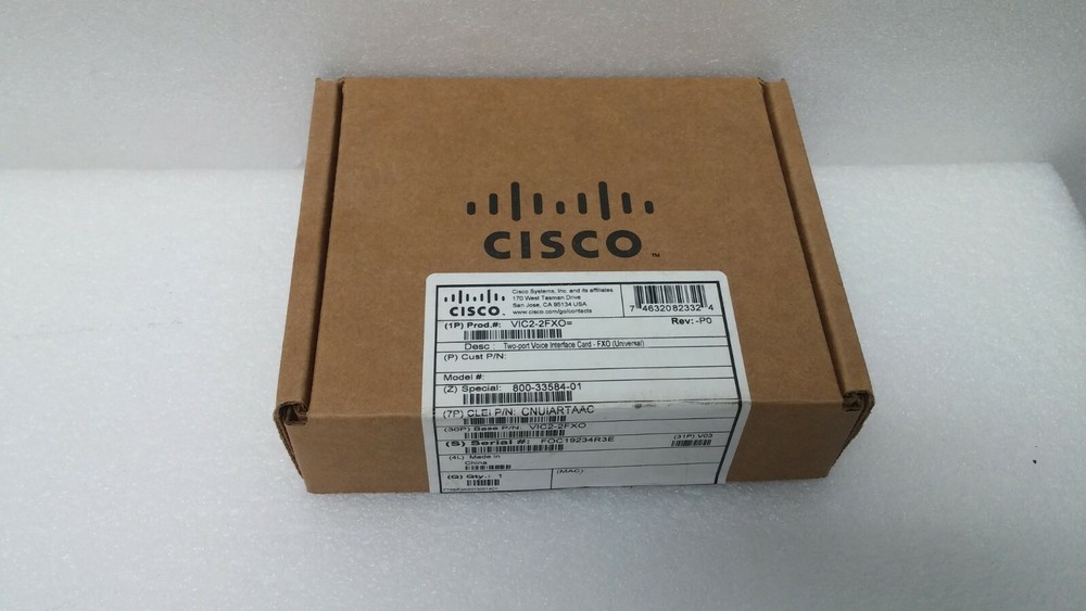 Cisco 2-Port FXO Voice Interface Card, VIC2-2FXO