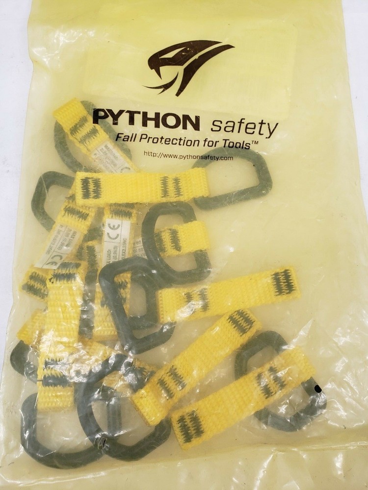 Pk/10 DBI Saia Python Safety D-Ring Attachment 0.5" x 2.25" Non-Conductive
