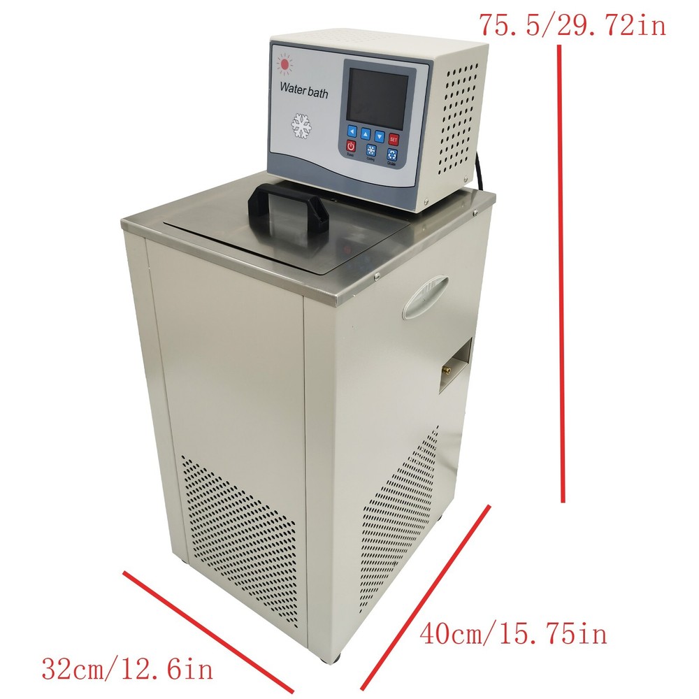 6L Low Temperature Cooling Liquid Circulator Pump Chiller Cooler Lab -30℃~100℃