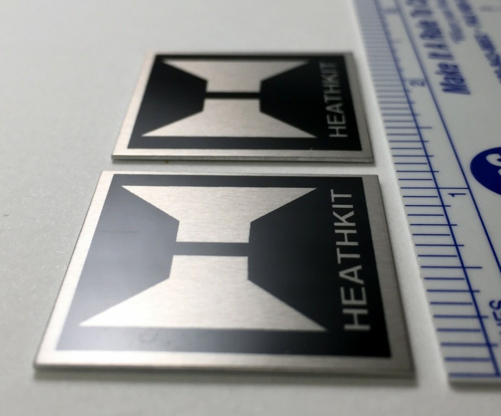 Heathkit Speaker Badge Logo Custom Made Metal