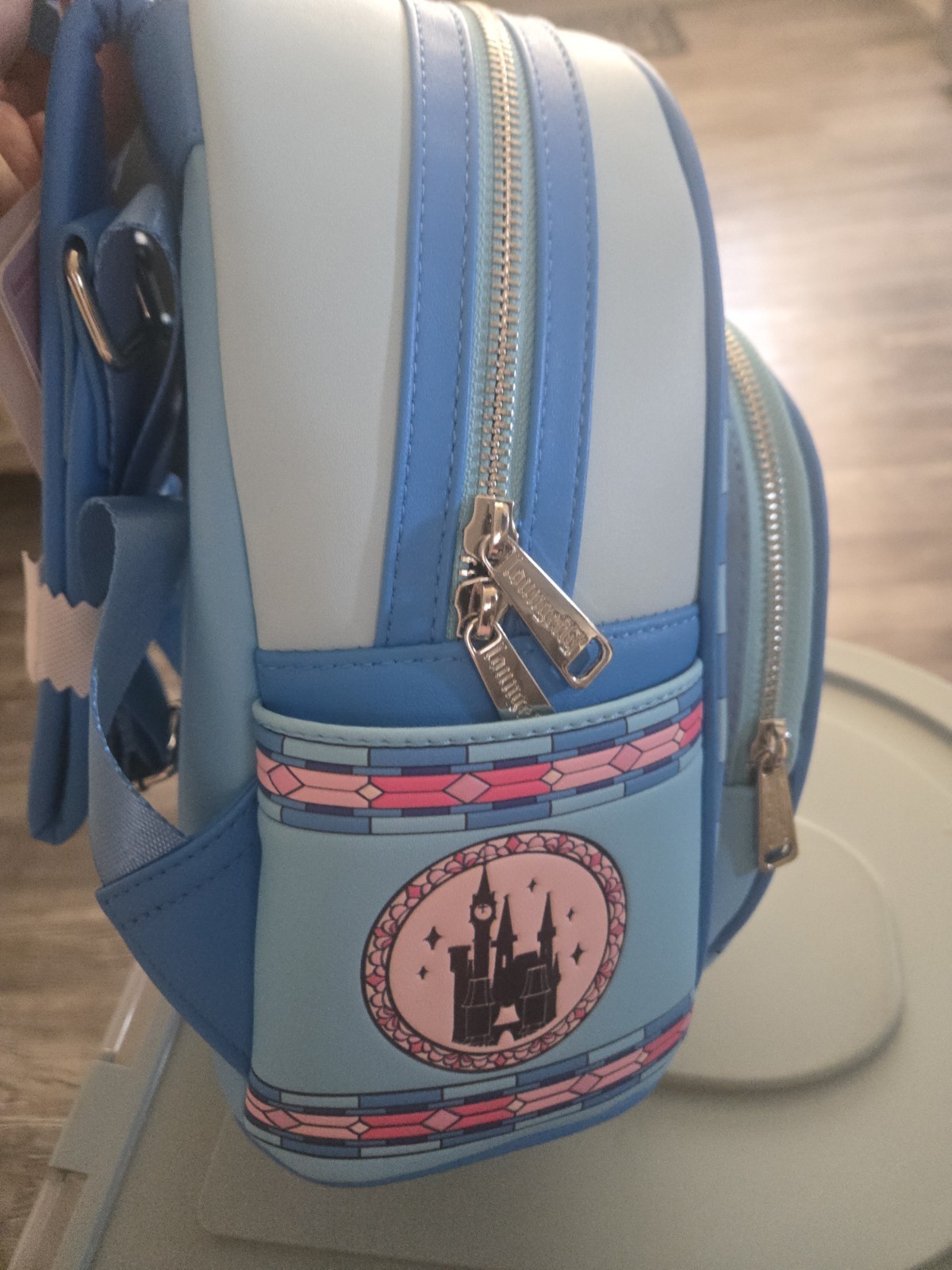 Loungefly Disney Cinderella Stained Glass Portrait Mini Backpack ☆NWT