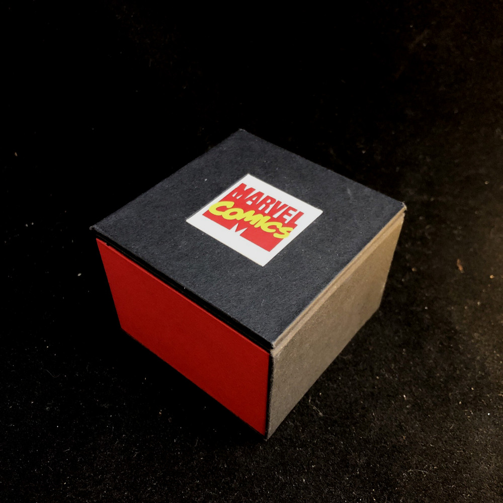 Marvel Comics Ring Proposal Padded Box Cufflink Jewelry Gift