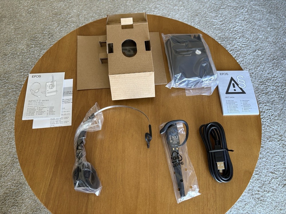 EPOS D 10 USB ML US II Wireless Headset DECT System Convertible 1000999