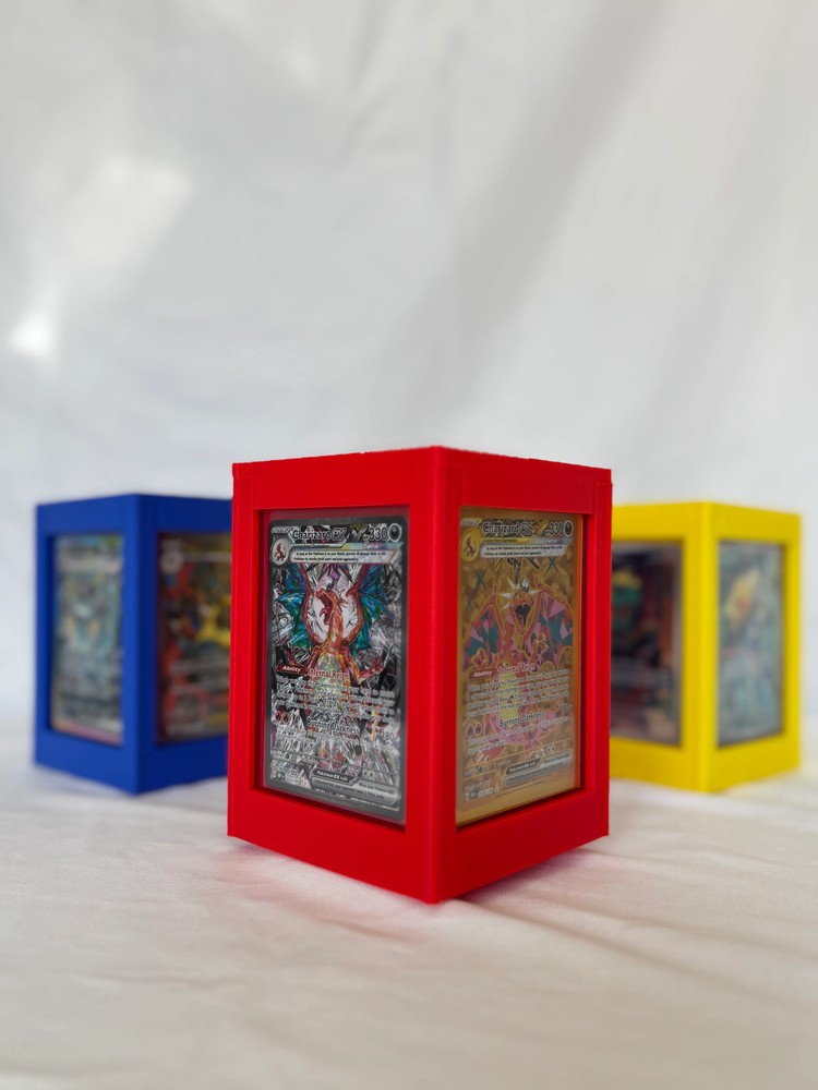 4-Sided Rotating Tower for Cards in Toploaders