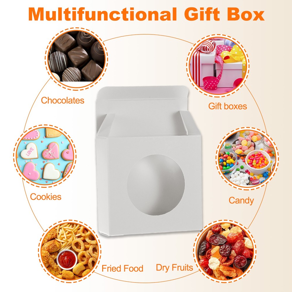 32Pcs Soap Packaging Boxes 3x3x1.2 Inch for Crafts White