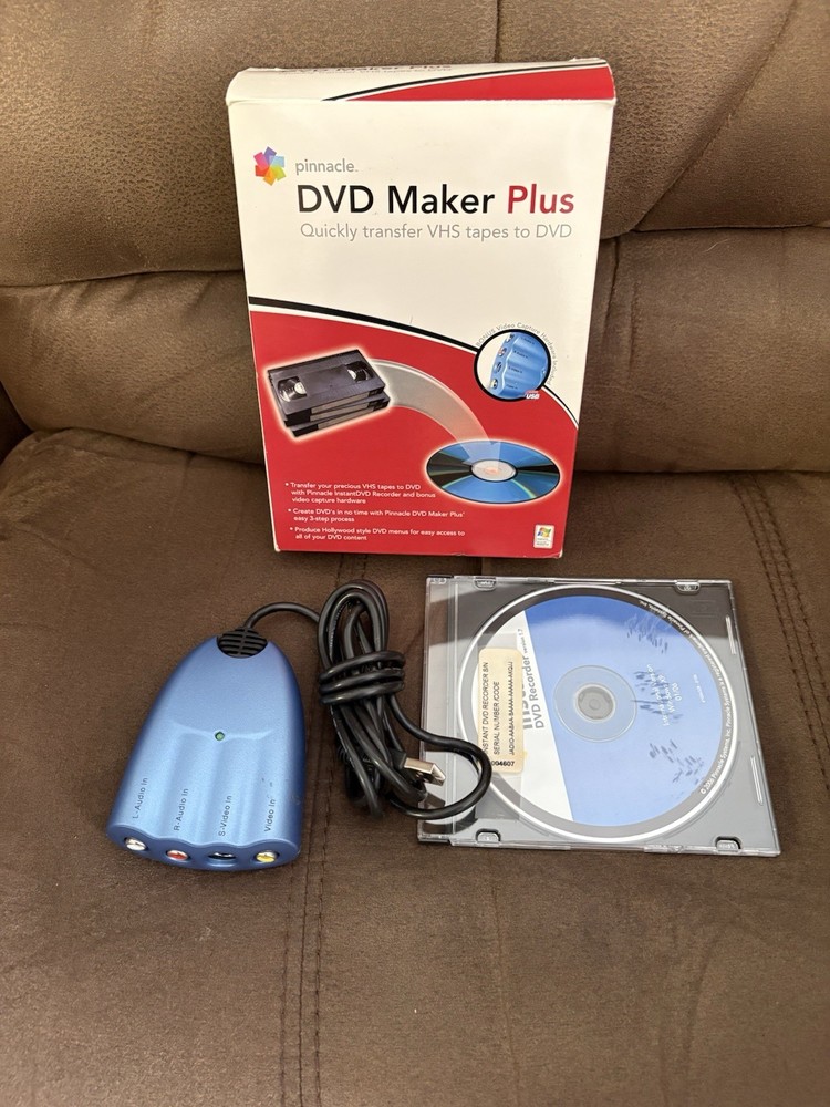 Pinnacle DVD MAKER PLUS Transfer VHS to DVD