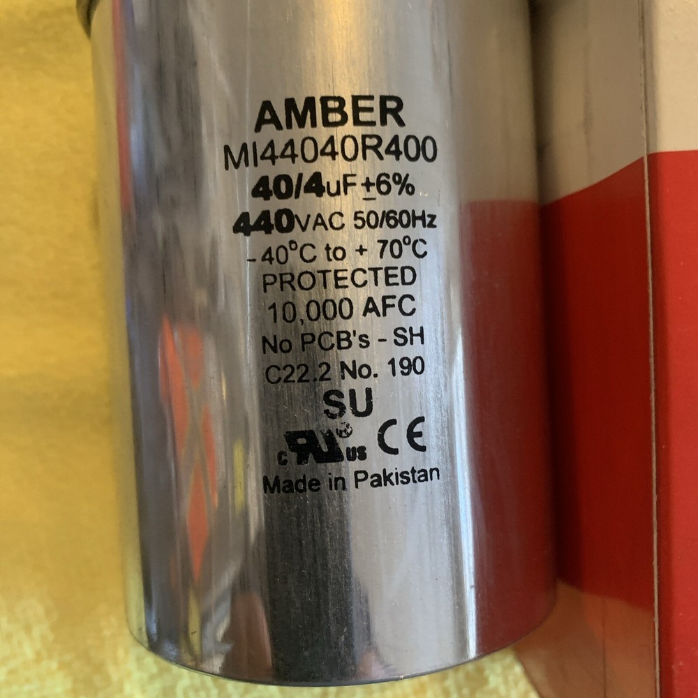 Diversitech Motor Run Capacitor 440V /40+4MFD 4JR0440 Capacitance