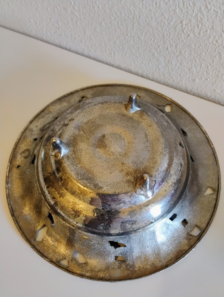 Vintage Silver Plated Decorative rose pattern