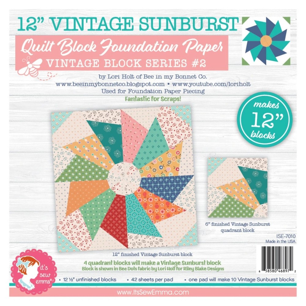 Foundation Papers-!2 Inch Vintage Sunburst