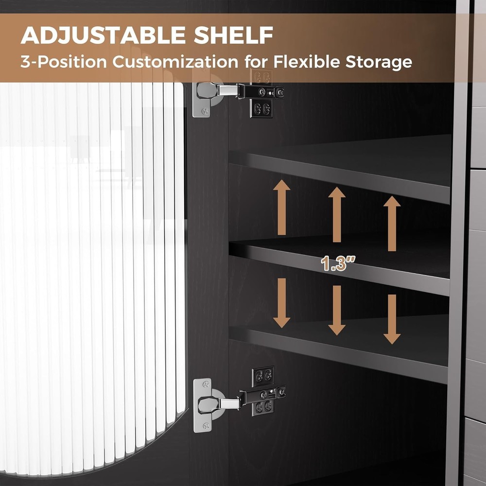 Sideboard Buffet Cabinet with Storage, Buffet Cabinet