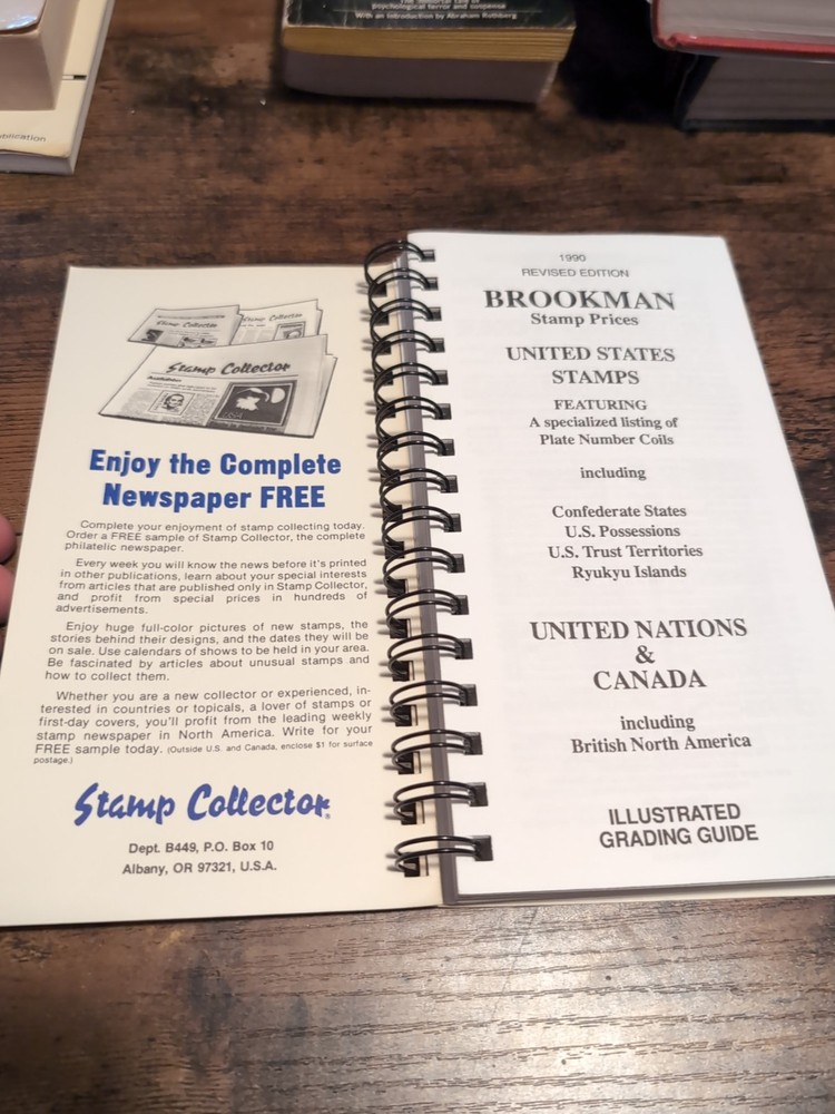 1990 Revised Edition Brookman Stamp Prices U. S., United Nations And Canada Book