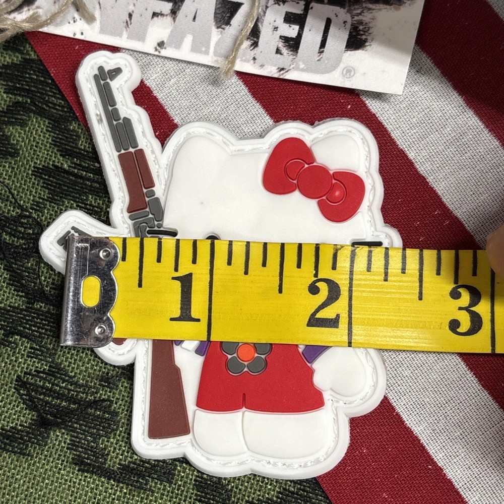 PvC Tactical Kittie Hook And Loop Patch High Quality 3d