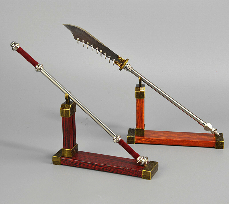Mini Anime Samurai Sword Katana Holder Stand Bracket Tiny Display Rack 1-3 Tier
