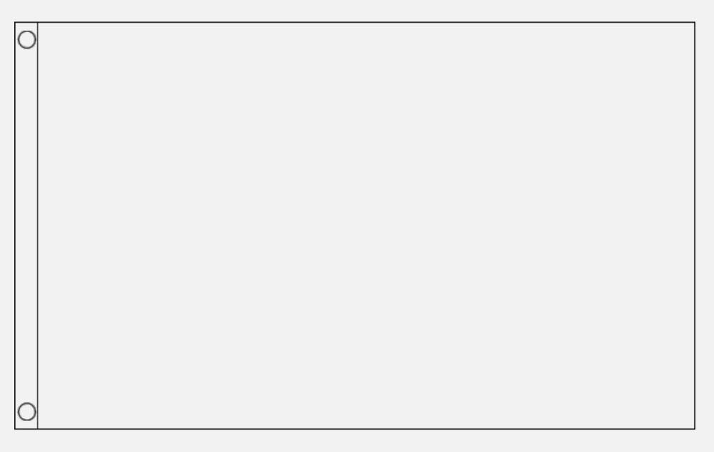 Plain White Small 3ft x 2ft (90 x 60cm) Polyester Flag