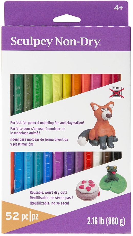 Sculpey Non-Dry Modeling Clay 2.16lb 52/Pkg-Assorted