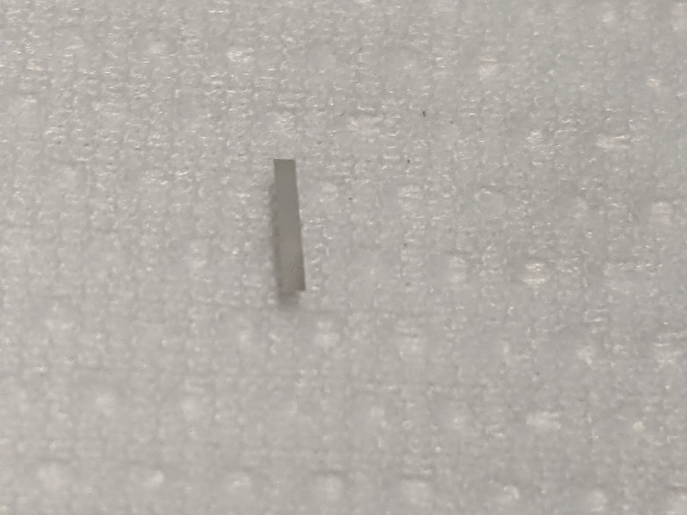 Chrome-On-Glass Rectangular Aperture 1x5mm Test Target ~50mm Plate