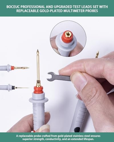 Electrical Test Leads Soft Silicone Cable Multimeter Test Test Leads Kit 372