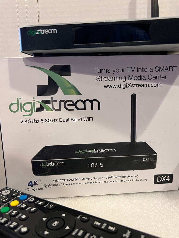 DigiXstream DX4 Quad Core 4K HD Streaming Player. Used