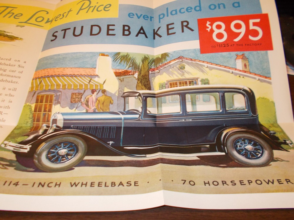1930 Studebaker Sales Brochure / Original / Nice !!