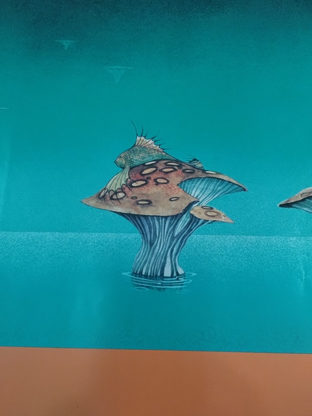 RARE 1973 Fish Yessongs 4 Roger Dean Cover Art Big-O Poster England Psychedelic