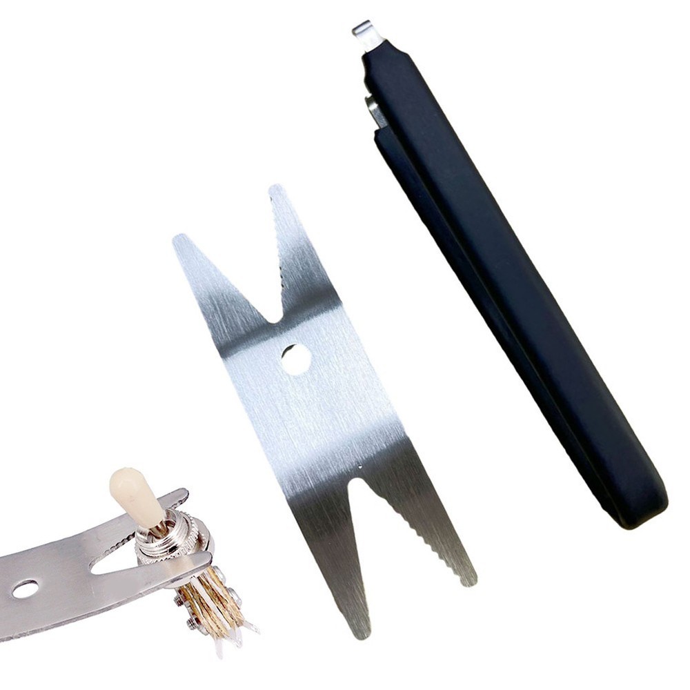 Professional Grade Guitar Tool 2PCS Spanner Wrench Set for Knob Replacement
