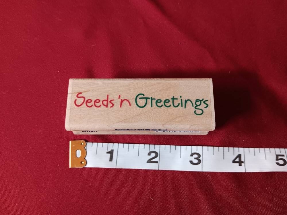 Stampabilities Rubber Stamp 2006 "SEEDS 'N GREETINGS"